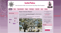 Desktop Screenshot of institutpadma.fr