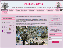 Tablet Screenshot of institutpadma.fr
